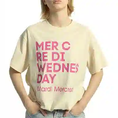 MARDI MERCREDI TSHIRT DU MERCREDI_BUTTER DEEPPINK T