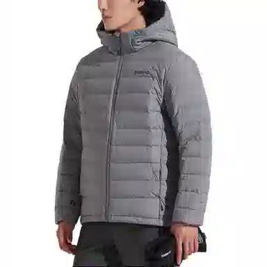 探路者 舒适透气保暖防风羽绒服 男款 雾灰