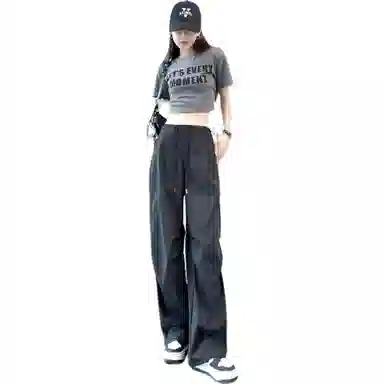 沐晓欣 薄款高腰速干裤两穿哈伦运动裤休闲裤 女款