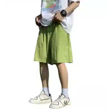 拓菲 美式高街复古宽松舒适简约个性五分裤通勤纯色休闲短裤 男女同款