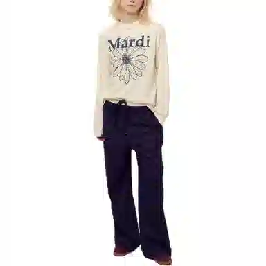 MARDI MERCREDI FW25 TSHIRT LONG SLEEVE FLOWERMARDI T