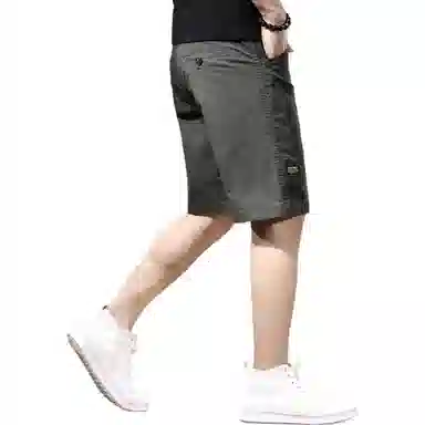 贵色 夏季 松弛感高端美式户外纯色耐磨设计薄款外穿运动风宽松直筒五分休闲裤工装短裤 男女同款 基础色（黑灰白等）