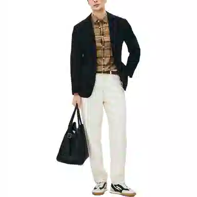 丹宁哲学 高端新西兰头层休闲长袖皮衣 男款