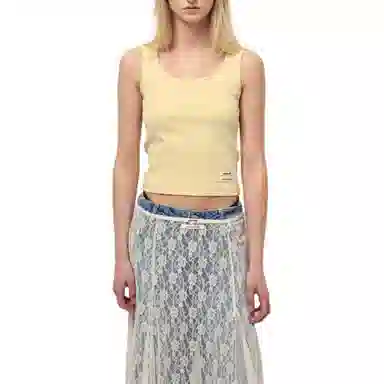 MARDI MERCREDI SS25 TANK SCOOP NECK DOUBLE