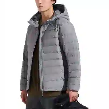 探路者 舒适透气保暖防风羽绒服 男款 雾灰
