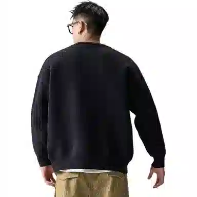 拓菲 外套男高级感秋季小众设计感美式正肩短款开衫针织衫 男女同款