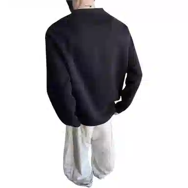 悍戈 美式解构拼接长袖上衣 秋季硬汉风运动健身打底衫卫衣 男女同款