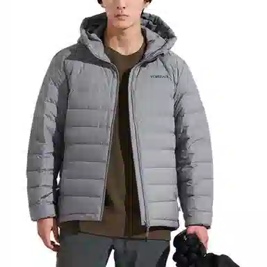 探路者 舒适透气保暖防风羽绒服 男款 雾灰
