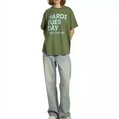 MARDI MERCREDI TSHIRT DU MARDI_OLIVE SKY FW25T