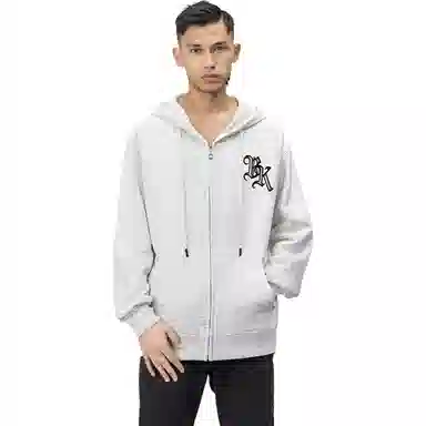 大卫贝肯 运动百搭休闲字母印花小众设计感舒适通勤柔软开衫套头连帽卫衣 男女同款