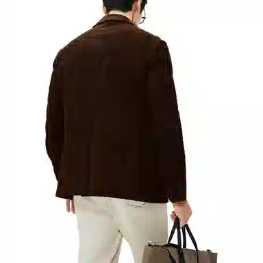 丹宁哲学 高端新西兰头层休闲长袖皮衣 男款