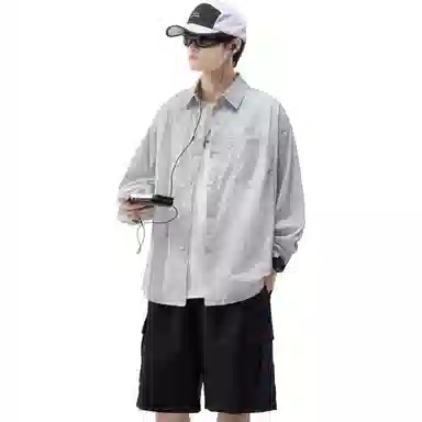帝狼牛 山系户外翻领宽松舒适落肩防晒服 男女同款