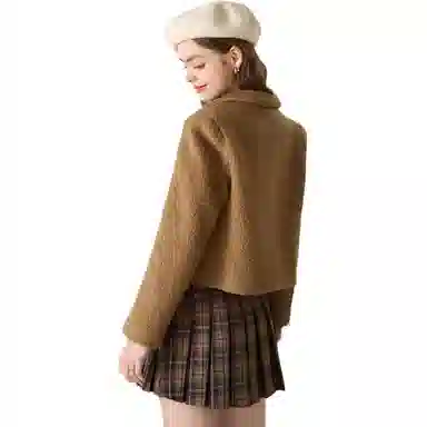 法文箱子 纯色短款简约西装 女款