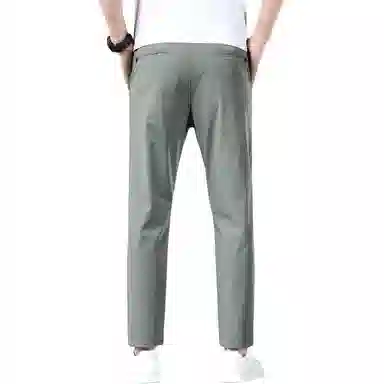 吉肯蒂 夏季薄款九分韩版直筒休闲裤 男款