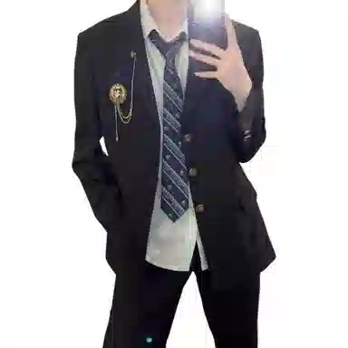 DK Uniform Single-Breasted Blazer