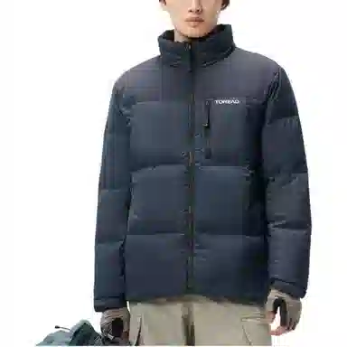 探路者 保暖防风防泼水羽绒服 男款 藏蓝