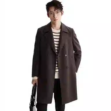 LESS IS MORE Double-Breasted Coat