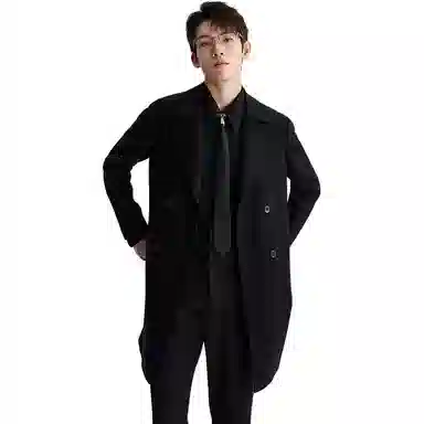 LESS IS MORE Double-Breasted Coat