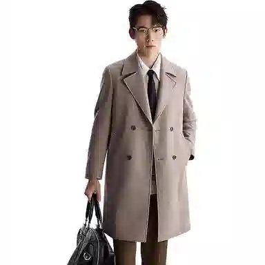 LESS IS MORE Double-Breasted Coat