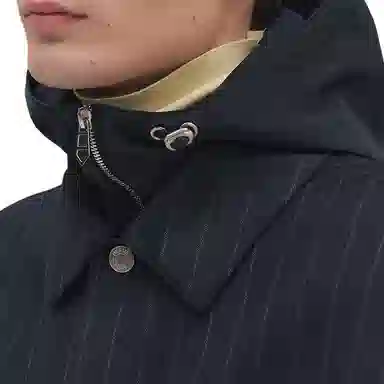 HERMES FW25 Detachable Hood Coat