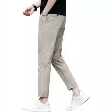 吉肯蒂 薄款修身直筒弹力商务九分裤休闲裤 男款