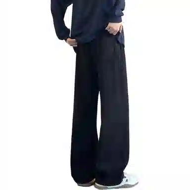西行纪 春秋季纹理设计感潮牌美式百搭日常显高显瘦宽松休闲裤 男女同款
