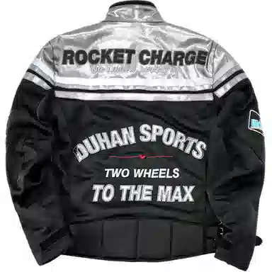 杜汉 网眼透气复古巡航夹克摩托车服骑士服 男女同款