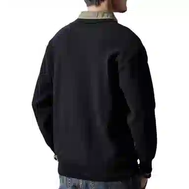 贵色 春季 男士抗皱易打理打底长袖卫衣 宽松型 男女同款