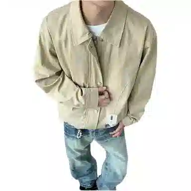 【经典工装风机车飞行员】布客行 做旧水洗皮质感低调奢华永恒绅士设计摇滚叛逆亲肤柔软面料挺括有型赛博朋克风格夹克 男女同款