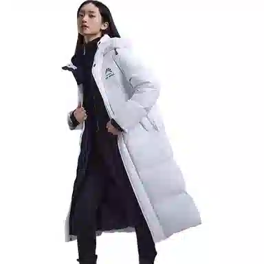 鸭鸭 简约通勤连帽时尚直筒时尚加厚纯色羽绒服 男女同款