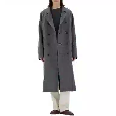 Auralee FW25 SHETLAND WOOL DOUBLE CLOTH COAT