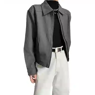 黑马漫画 美式复古款外套男秋季潮牌高级感痞帅翻领西装 男女同款