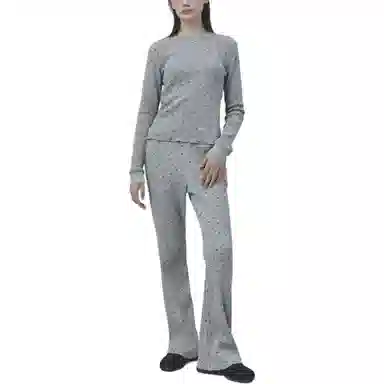 RestRecreation LOGO PATTERN WAFFLE TOP FW25T