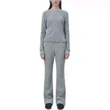 RestRecreation LOGO PATTERN WAFFLE TOP FW25T