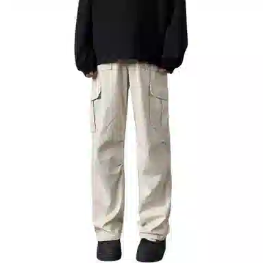 拓菲 机能伞兵工装裤子夏季阔腿裤直筒拖地休闲长裤 男女同款