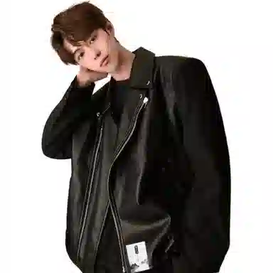 【痞帅休闲风斜拉链机车皮衣】布客行 狂野硬朗不羁摇滚叛逆霸气硬汉宽松软工装美拉德色系个性做旧廓形百搭外套夹克 男女同款