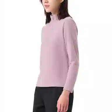 探路者 舒适保暖防风绒感外套 女款 雾光紫