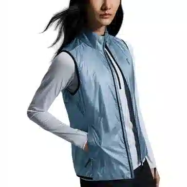On Weather Vest Light Grey Blue