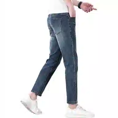 炳盛 薄款修身小脚复古外穿牛仔裤 男女同款