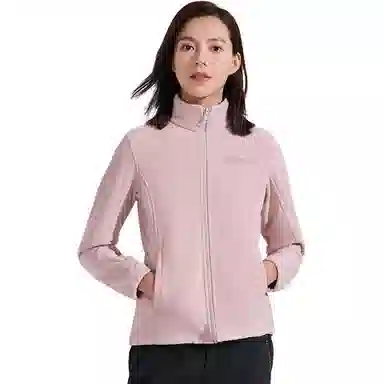 探路者  休闲舒适字母三合一  防风耐磨保暖防静电冲锋衣 女款 陶瓷粉蓝色