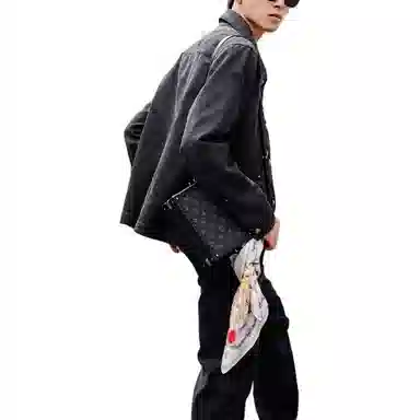 Louis Vuitton FW24 Black Denim Jacket