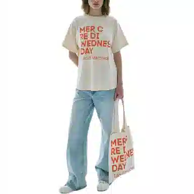 MARDI MERCREDI TSHIRT DU MERCREDI_BUTTER ORANGE FW25T