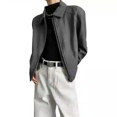 黑马漫画 美式复古款外套男秋季潮牌高级感痞帅翻领西装 男女同款