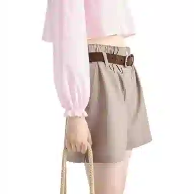 Prada Elastic Logo Shorts Sand