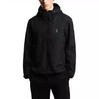 Emporio Armani Hooded Zip Cotton Jacket
