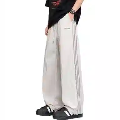 悍戈 美式简约运动风直筒垂感显瘦显高日常通勤长裤休闲裤 男女同款