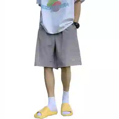 拓菲 美式高街复古宽松舒适简约个性五分裤通勤纯色休闲短裤 男女同款