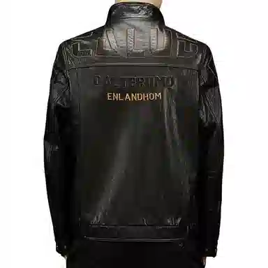 太子龍 真皮外套夹克机车服潮皮衣 男款