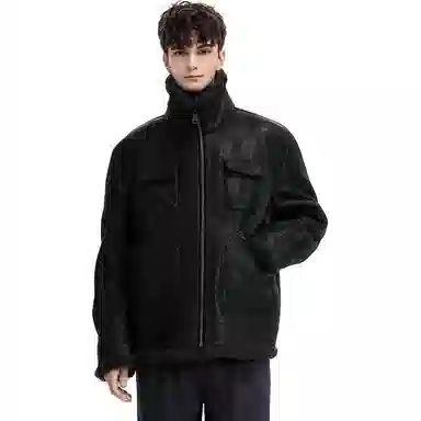 WILD LEADER Vintage Biker Jacket Khaki