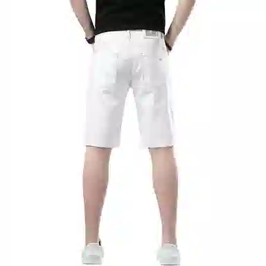 吉肯蒂 日常直筒中腰五分牛仔短裤 男款